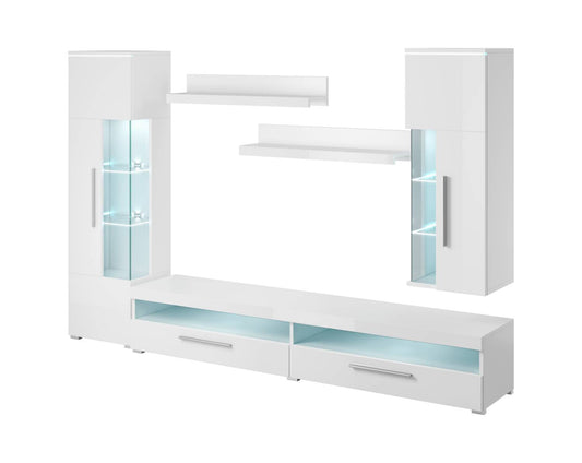 INDIA - Wall unit (II) / white/white gloss 