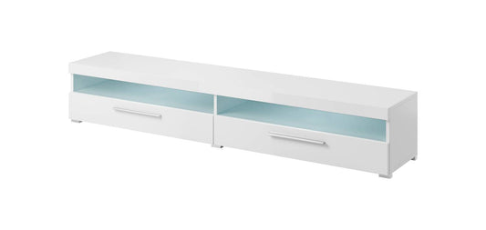 INDIA - Large TV table / white/white gloss 