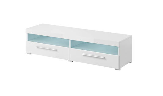 INDIA - Small TV table / white/white gloss 