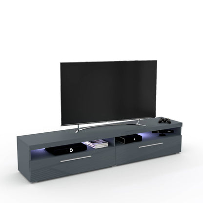 INDIA - Large TV table / grey/gray gloss 