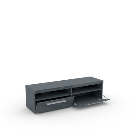 INDIA - Small TV table (140cm) / grey/gray gloss 