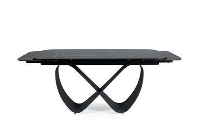 Table INFINITY AZARIO CERAMIC BLACK / BLACK MATT 160 (240)X95