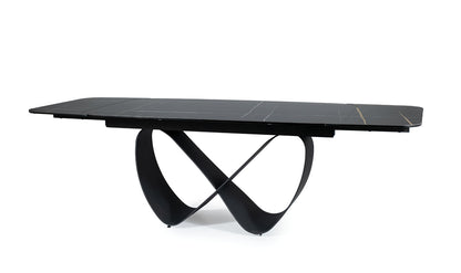 Table INFINITY AZARIO CERAMIC BLACK / BLACK MATT 160 (240)X95