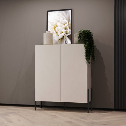 Living Room Cabinet JUKON with 2 Doors, Cashmere Color 