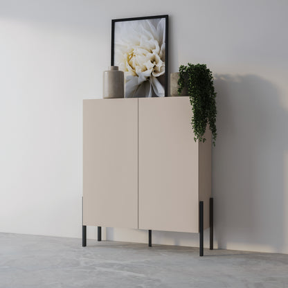 Living Room Cabinet JUKON with 2 Doors, Cashmere Color 