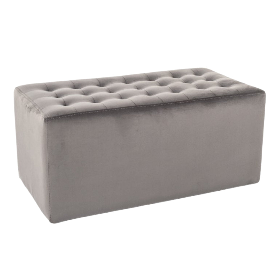 Pouf LORI 2 VELVET GRAY BLUVEL 14