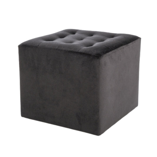 Pouf LORI VELVET BLACK BLUEVEL 19