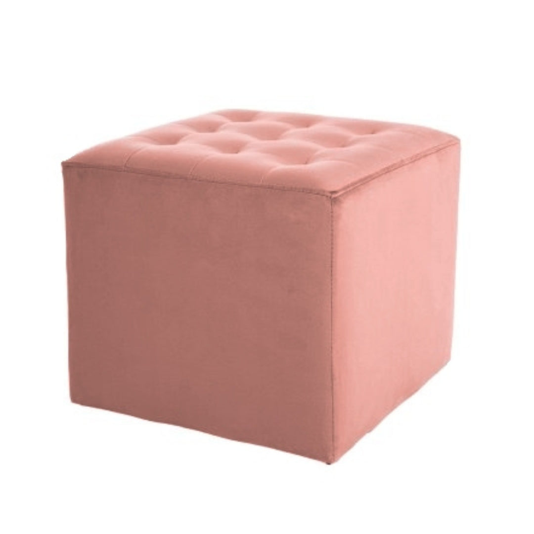 Pouffe LORI VELVET ANTIQUE PINK BLUVEL 52