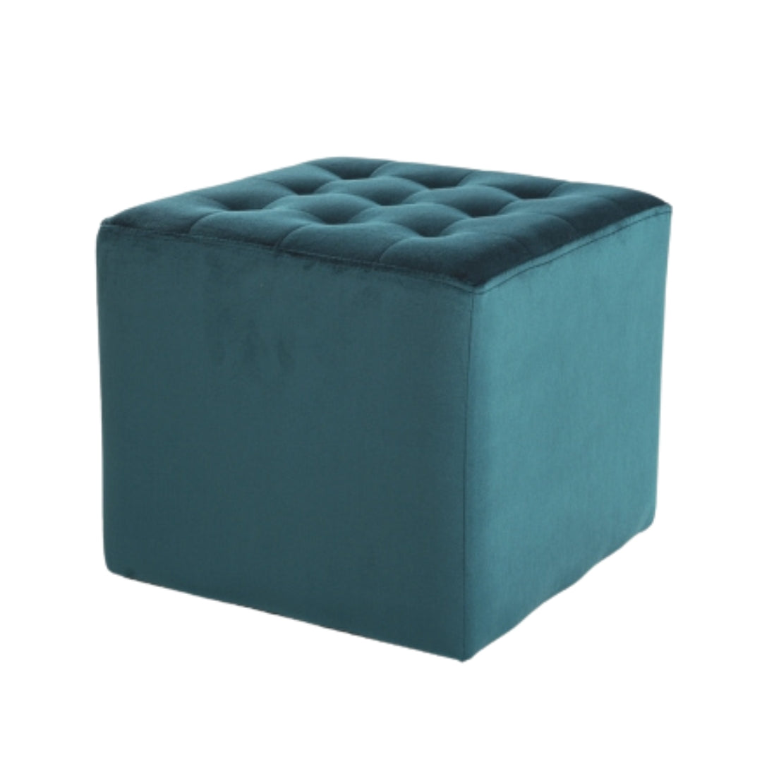 Pouf LORI VELVET TURQUOISE BLUVEL 85