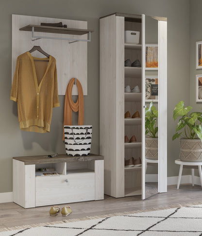 Larona - Shoe cabinet / Sibiu larche/Sonoma truffel 