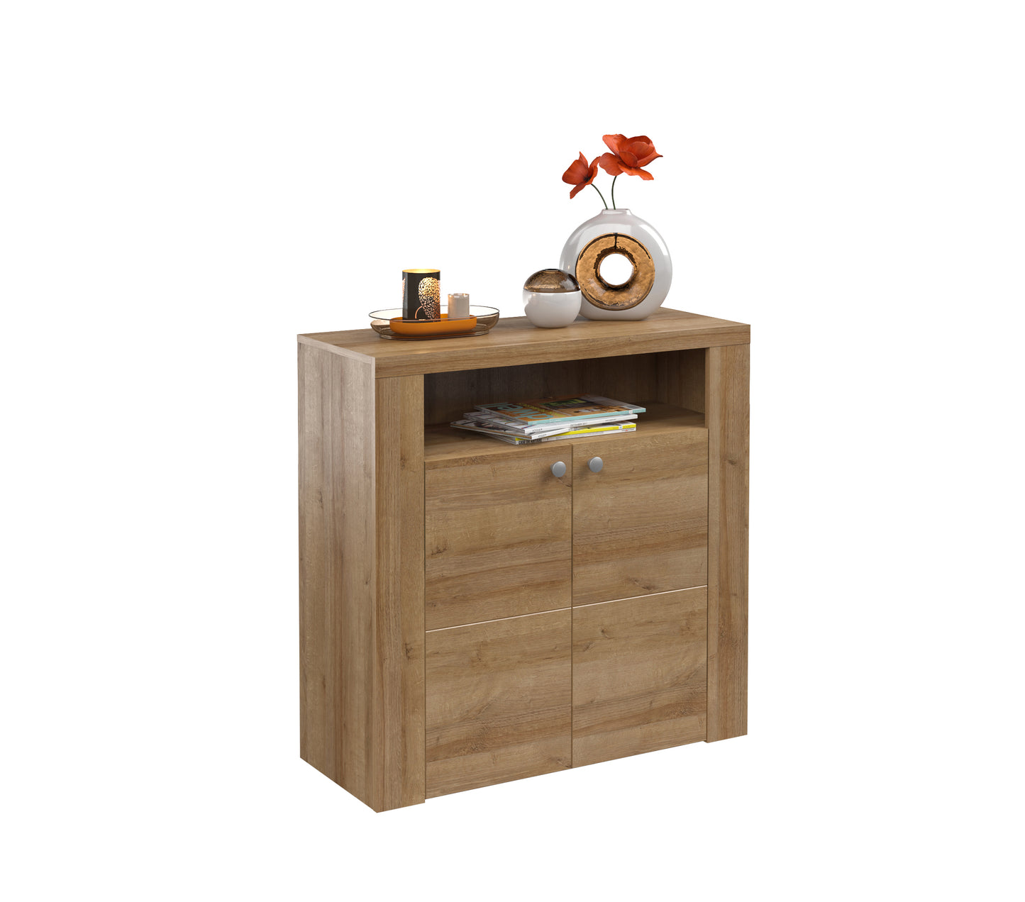 Larona - Hallway chest of drawers / Light riviera oak 