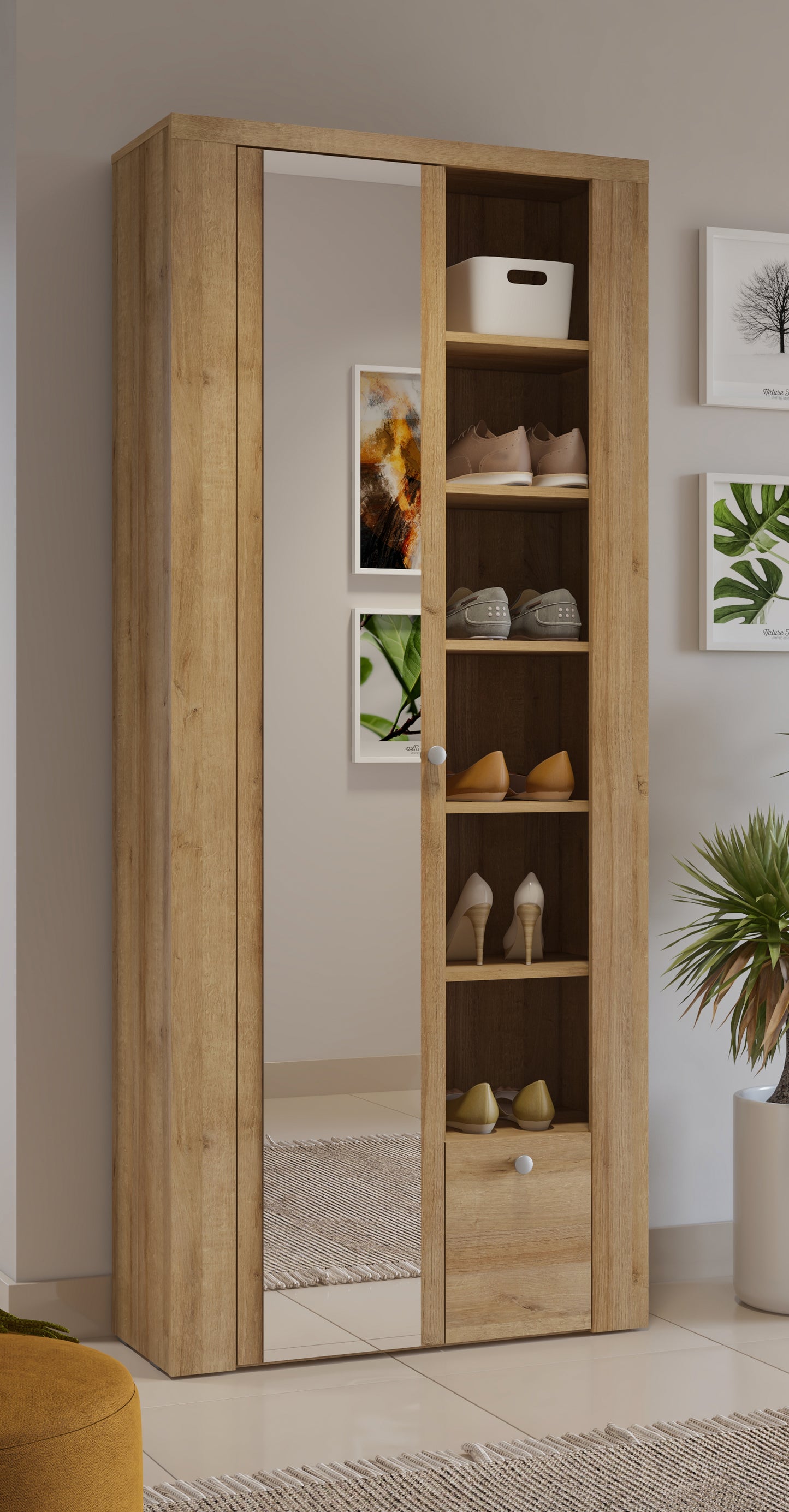 Larona - Hallway cabinet / Light riviera oak 