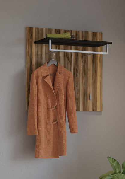 Larona - Clothes hanger / Satin nussbaum/ touchwood 