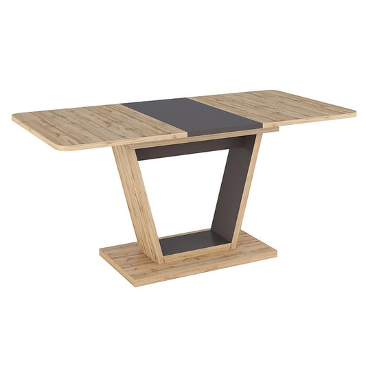 Table NIGEL OAK COLOR WOTAN / BROWN 120(160)X80 (D)