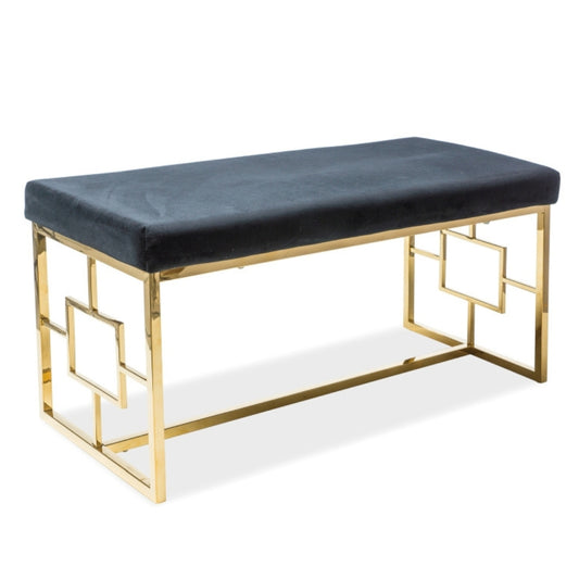 Solis NOIR BENCH GOLD/BLACK VELVET COLOR 105