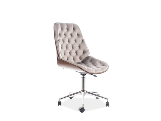 Office Chair ARIZONA VELVET GRAY COLOR 181