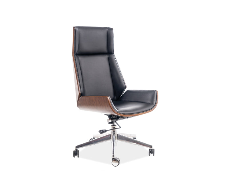 Office Chair MARYLAND BLACK ECO-LEATHER