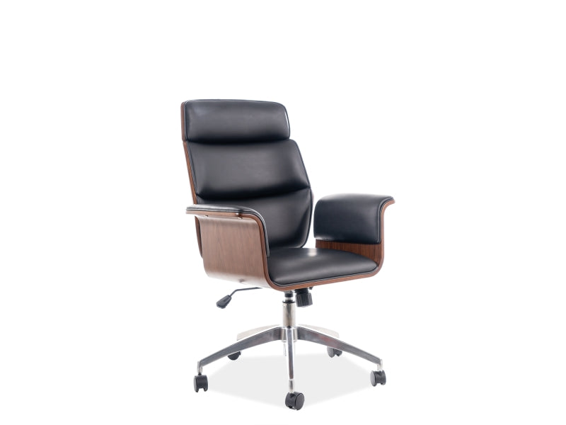 Office Chair OREGON BLACK ECO-LEATHER