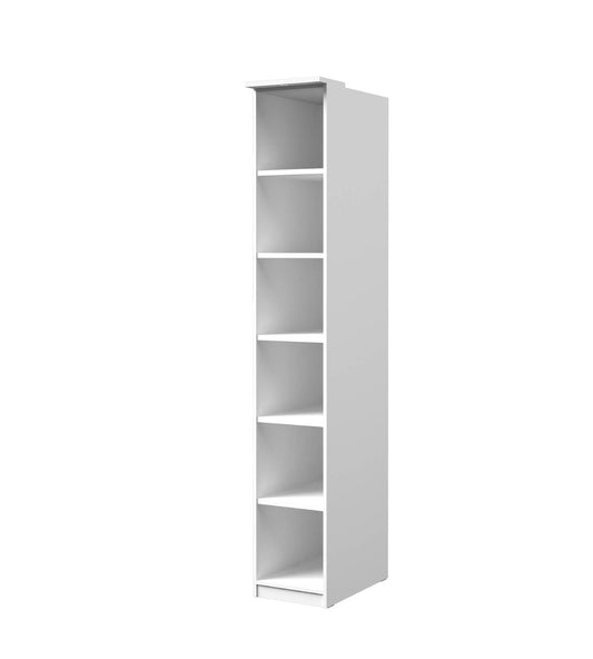 OPTIMA - Bookshelf / white and white glossy 