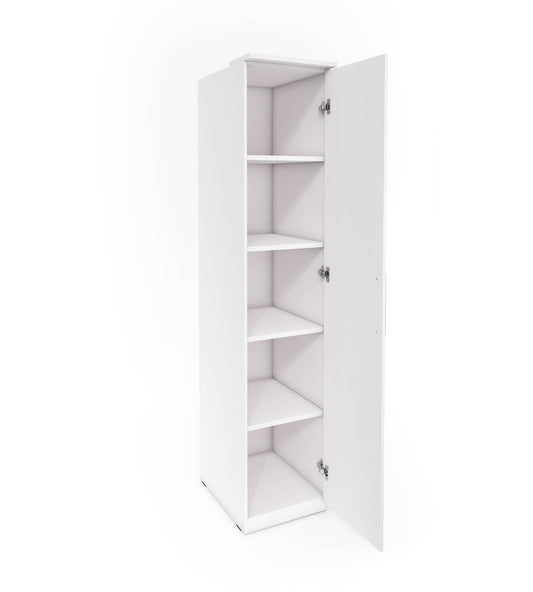 OPTIMA - Cabinet with 1 door L/R / white and white glossy 