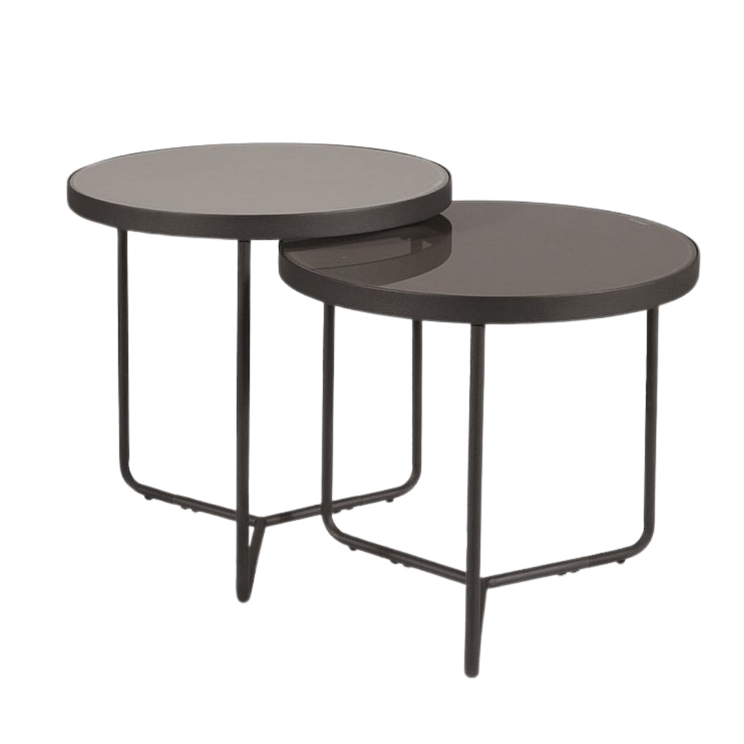 Coffee table PENELOPE GRAY+LIGHT GRAY/BLACK (SET)