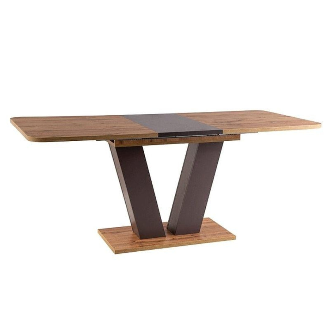 Table PLATON OAK COLOR WOTAN / BRONZE 136(176)X80 IN