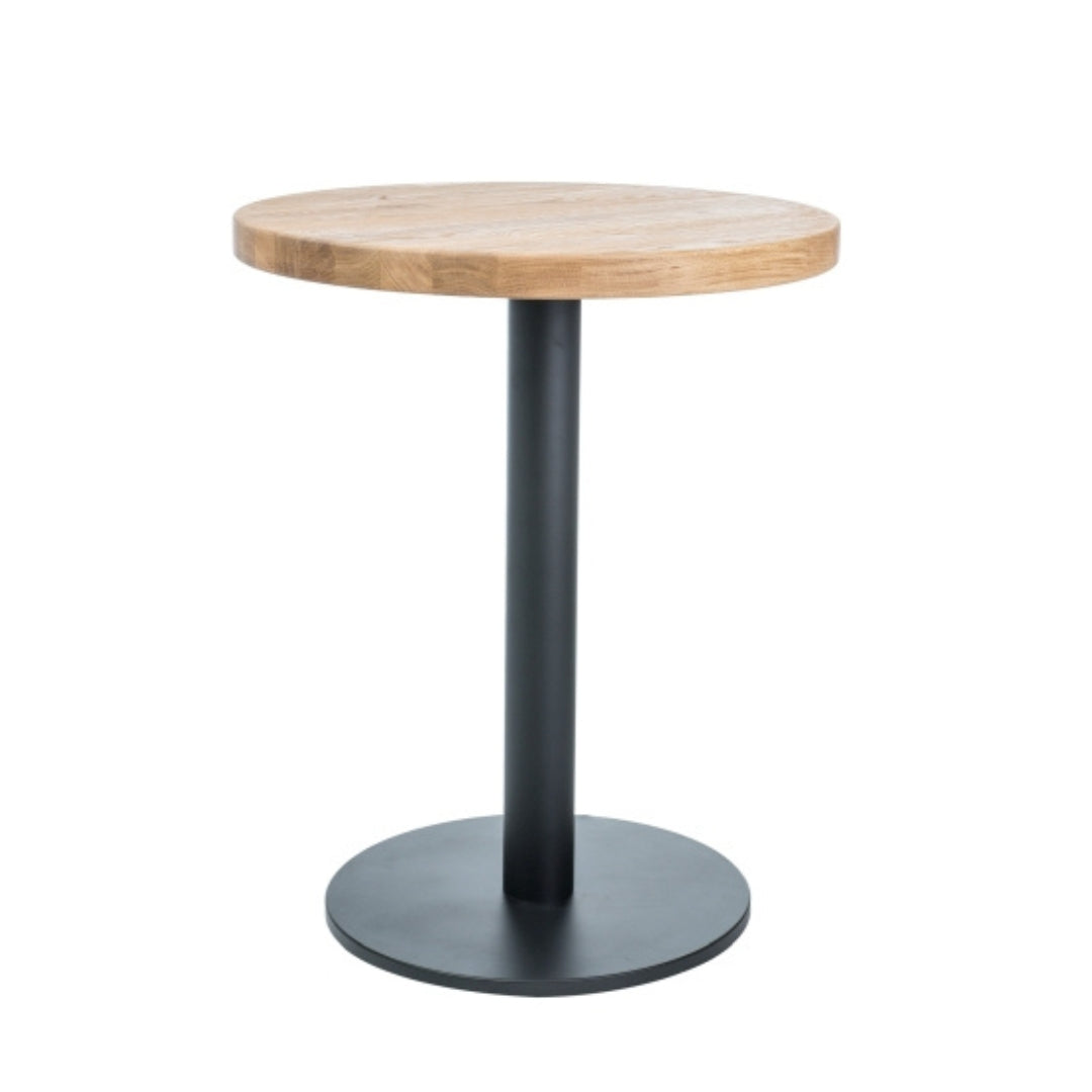 Table PURO II SOLID OAK / BLACK FI 80 Ø80 