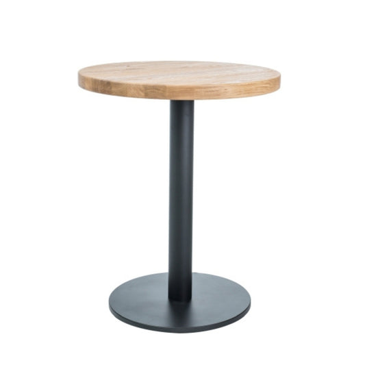 Table PURO II SOLID OAK / BLACK FI 80 Ø80 