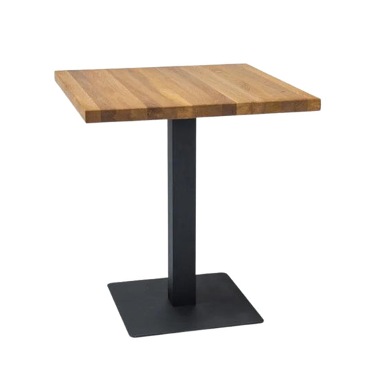 Table PURO OAK COLOR/BLACK 80x80