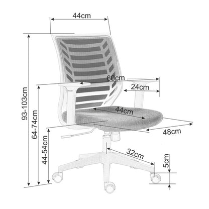 Biroja Krēsls Q-320 MELNS/PELĒKS