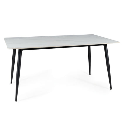 Table RION WHITE/ BLACK FRAME 160X90