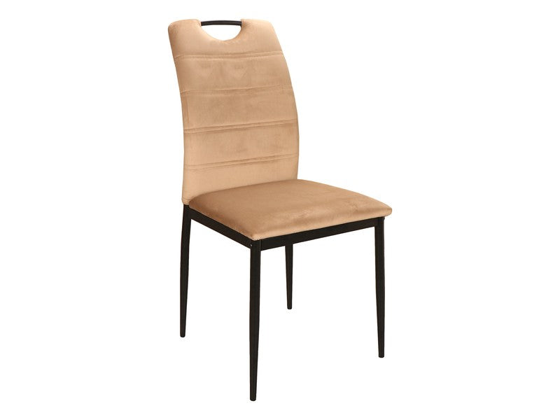 Chair RIP VELVET BLACK FRAME/BEIGE BLUVEL 28