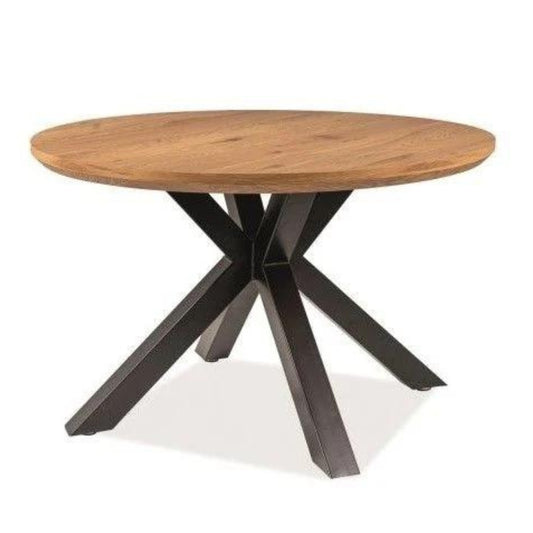 Table RITMO OAK COLOR/BLACK FRAME FI 120 Ø120 