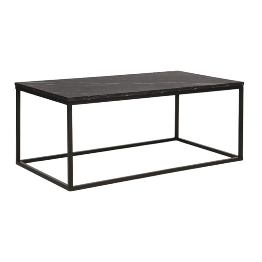 Coffee table ROSSI BLACK MARBLE EFFECT/BLACK