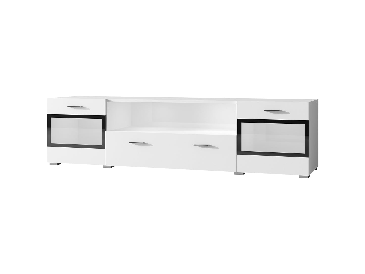 SARAH MIX - TV cabinet with 2 doors and 1 opening / White