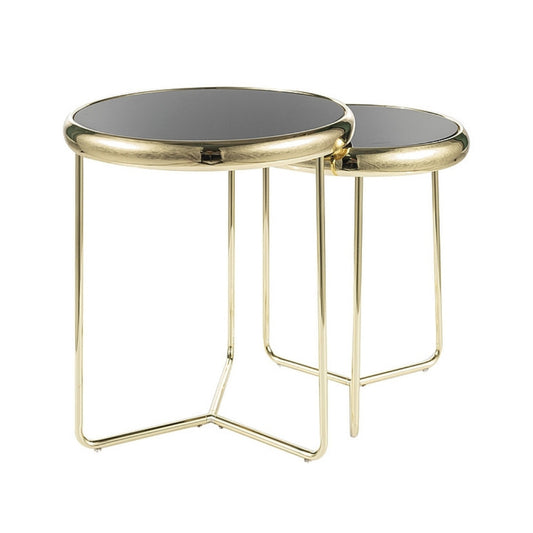 Coffee table SCARLET II BLACK/GOLD (SET)