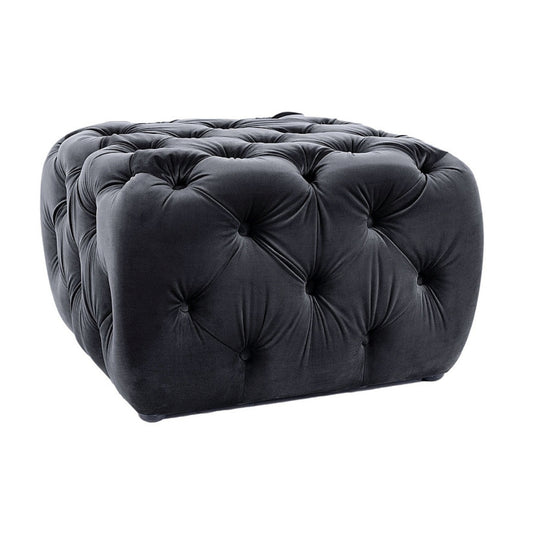 Pouf SOPHIA VELVET BLACK BLUEVEL 19