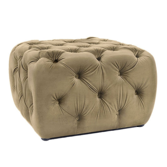 Pouffe SOPHIA VELVET OLIVE BLUE 77