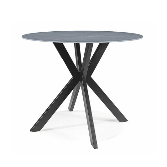 Table TALIA GRAY (MARBLE EFFECT)/BLACK FI90