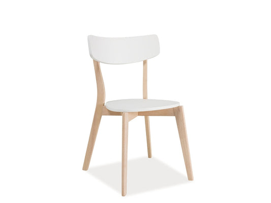 Chair TIBI BLEACHED OAK/WHITE