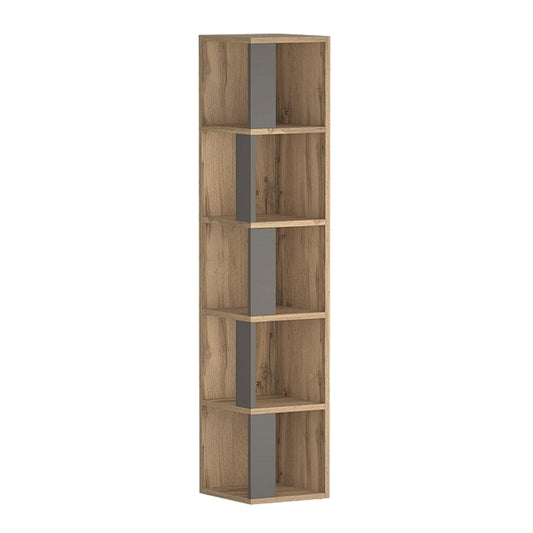 Corner shelf TIKI OAK VOTAN / ANTHRACITE 165X35