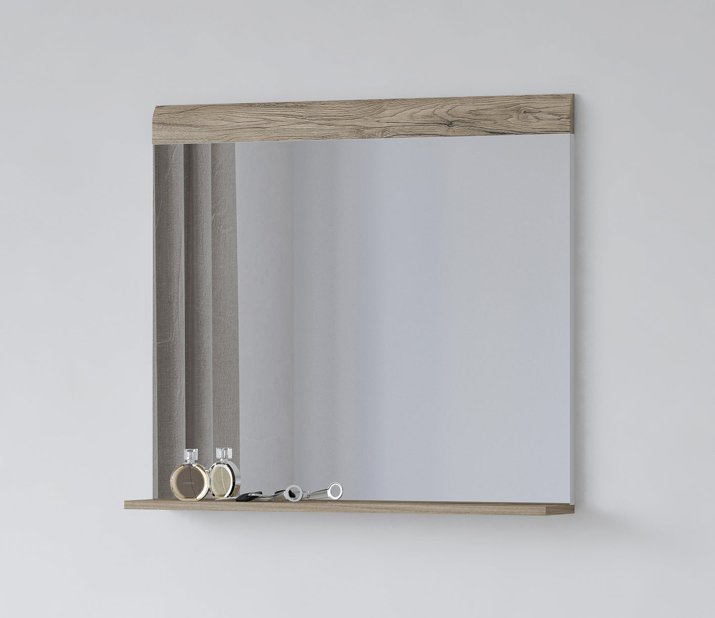 Mirror TOLEDO, White Glossy-San Remo Oak (MDF) 