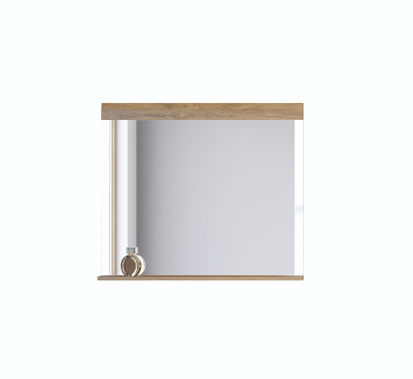 Mirror with Frame TOLEDO, Anthracite Glossy-Grandson Oak 