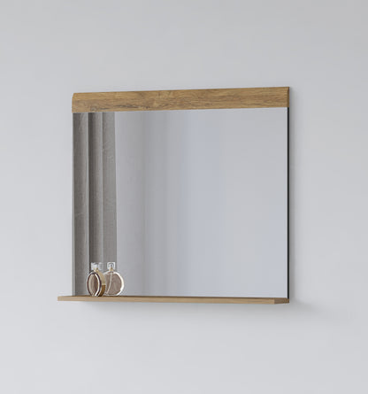 Mirror with Frame TOLEDO, Anthracite Glossy-Grandson Oak 