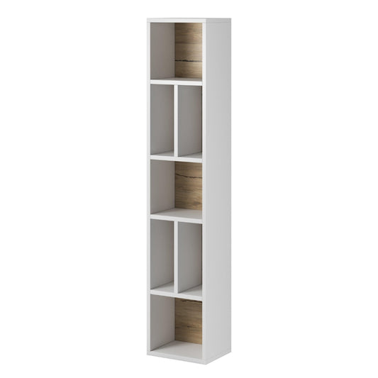 TOLEDO WM - Wall Bookshelves / San Remo Oak/White Gloss