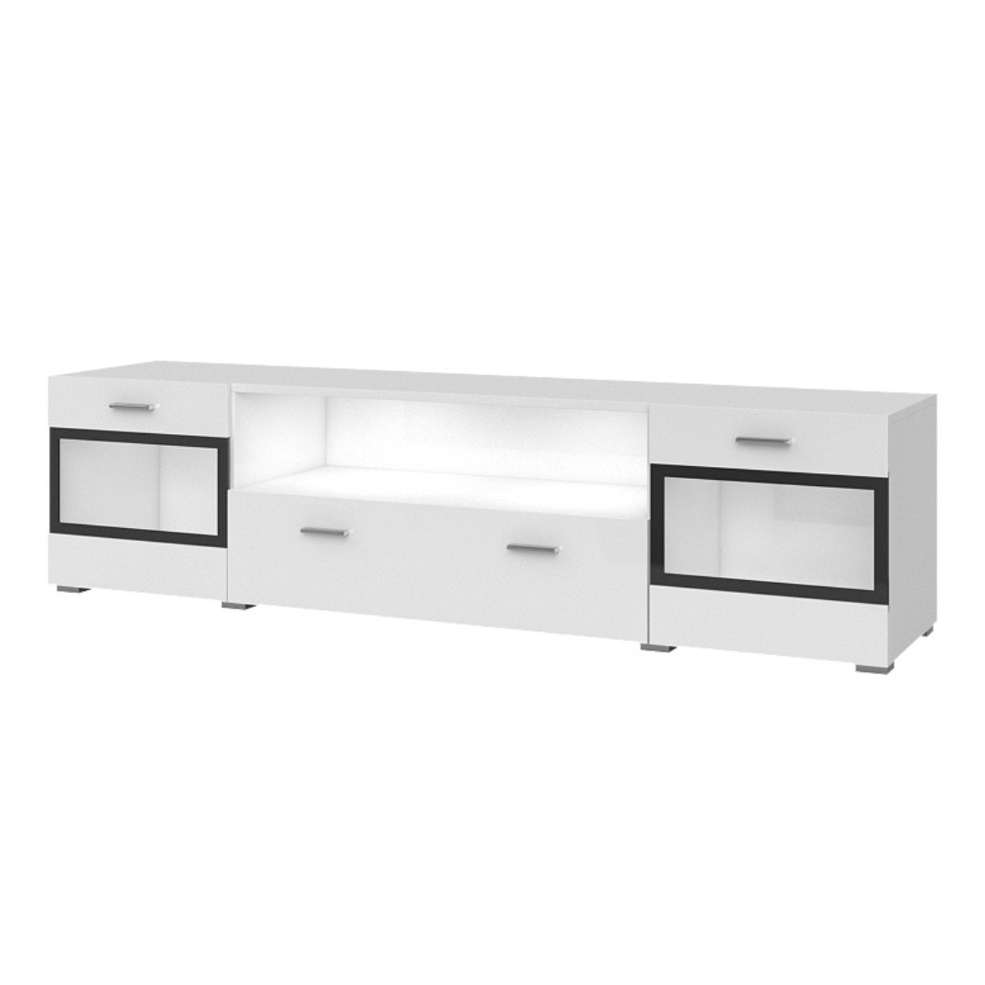 SARAH MIX - TV cabinet with 2 doors and 1 opening / White