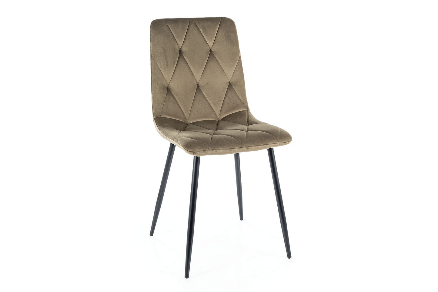 Chair TOM VELVET BLACK FRAME/OLIVE BLUVEL 77