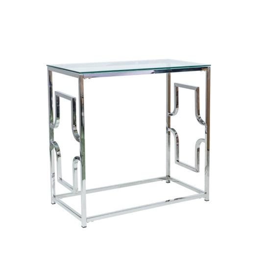 CONSOLE VERSACE C TRANSPARENT/SILVER 80X40 