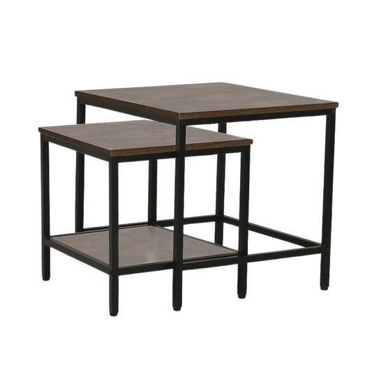 Coffee table WENDY B BROWN/BLACK (SET)