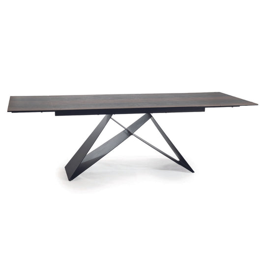 Table WESTIN CERAMIC BROWN WOOD EFFECT / MATTE BLACK (160-240)X90